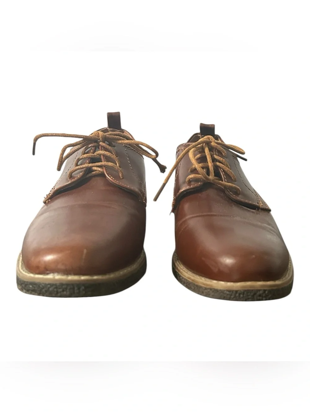 Deer Stags Boys' Zander Lace-up Dress Comfort Brown/Dark Brown - 5 1/2 Big Kid